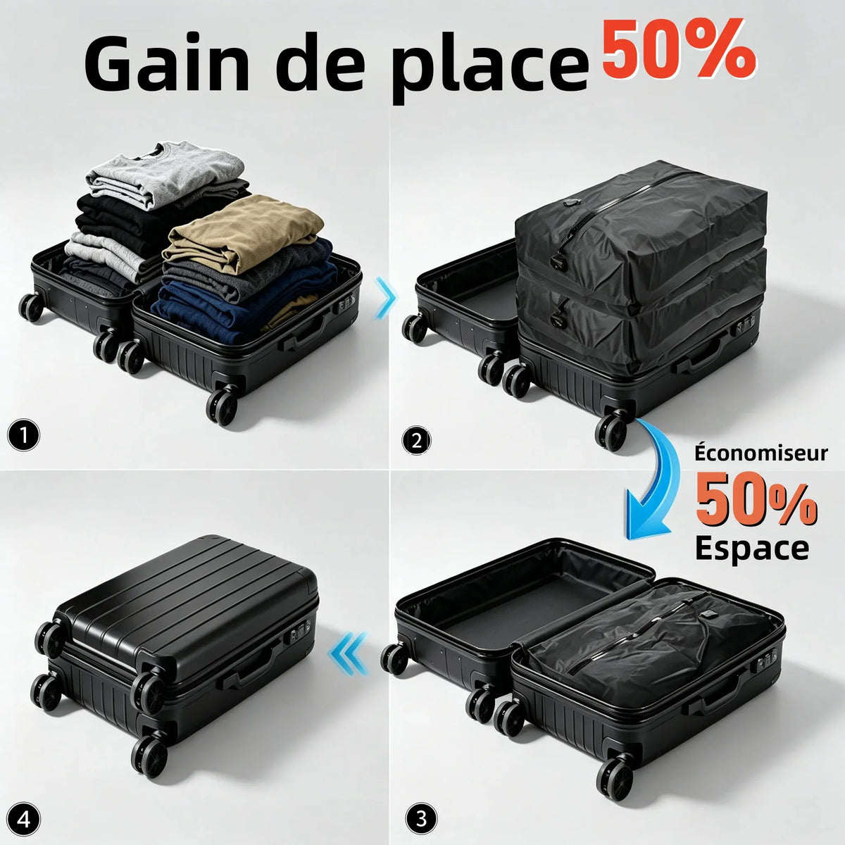 Housse de compréssion sous vide