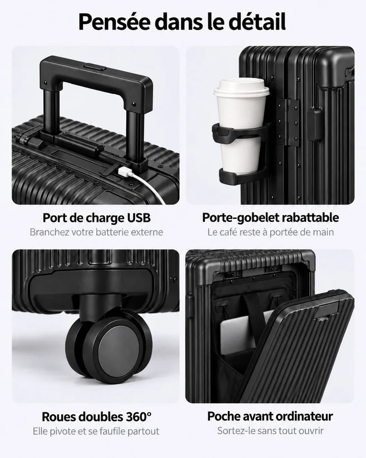 Valise cabine Sydney, détails