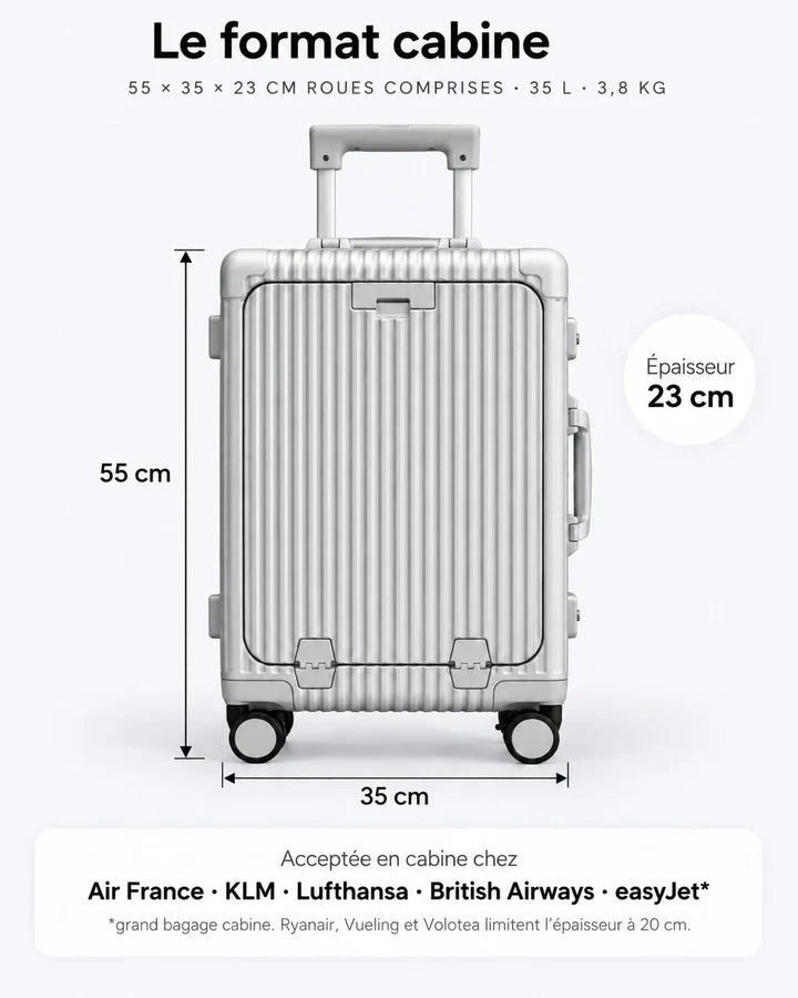 Valise cabine Sydney, dimensions